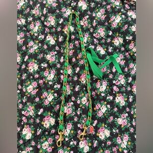 CLARE V. X MOTHER collaboration - Shoulder Strap in Fern Grosgrain Chain